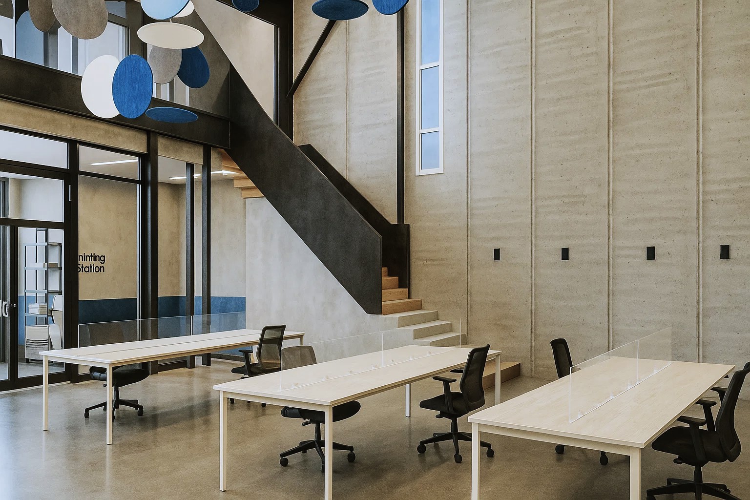 Illustration of conceptual adaptive workplace modules